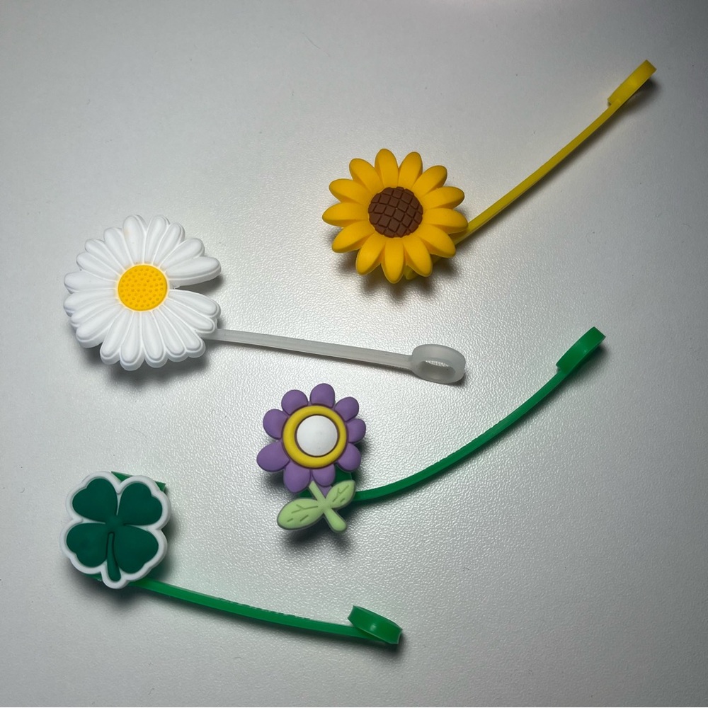 ❤️ Flower straw toppers